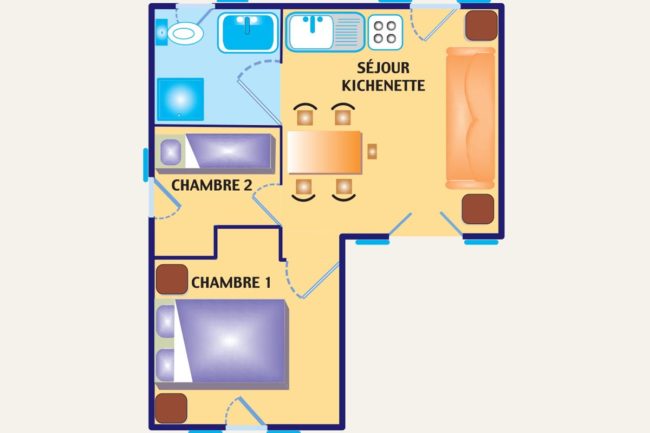 plan villa camping